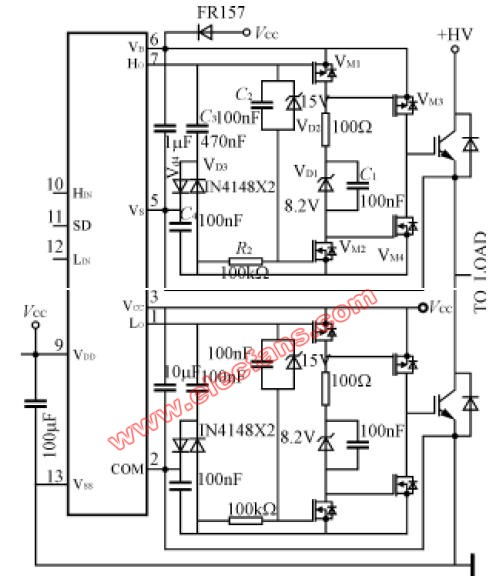 非隔離驅(qū)動芯片IR21814S電路設(shè)計與集成電路實現(xiàn)要點